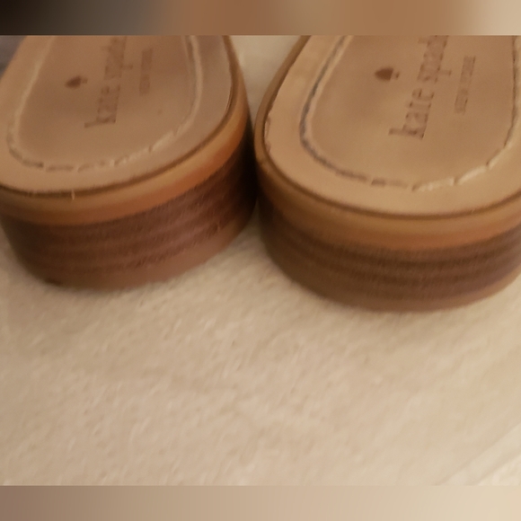 💫Kate Spade: Berlin Woven Leather Rose-Gold  Sandle - Picture 5 of 6